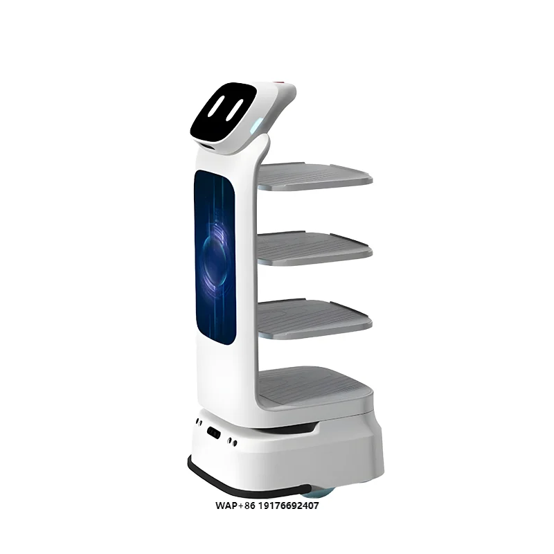 Commercial Multi-Purpose Food Delivery Robot with IP65 Protection 2.5-5kg Payload Plastic Construction