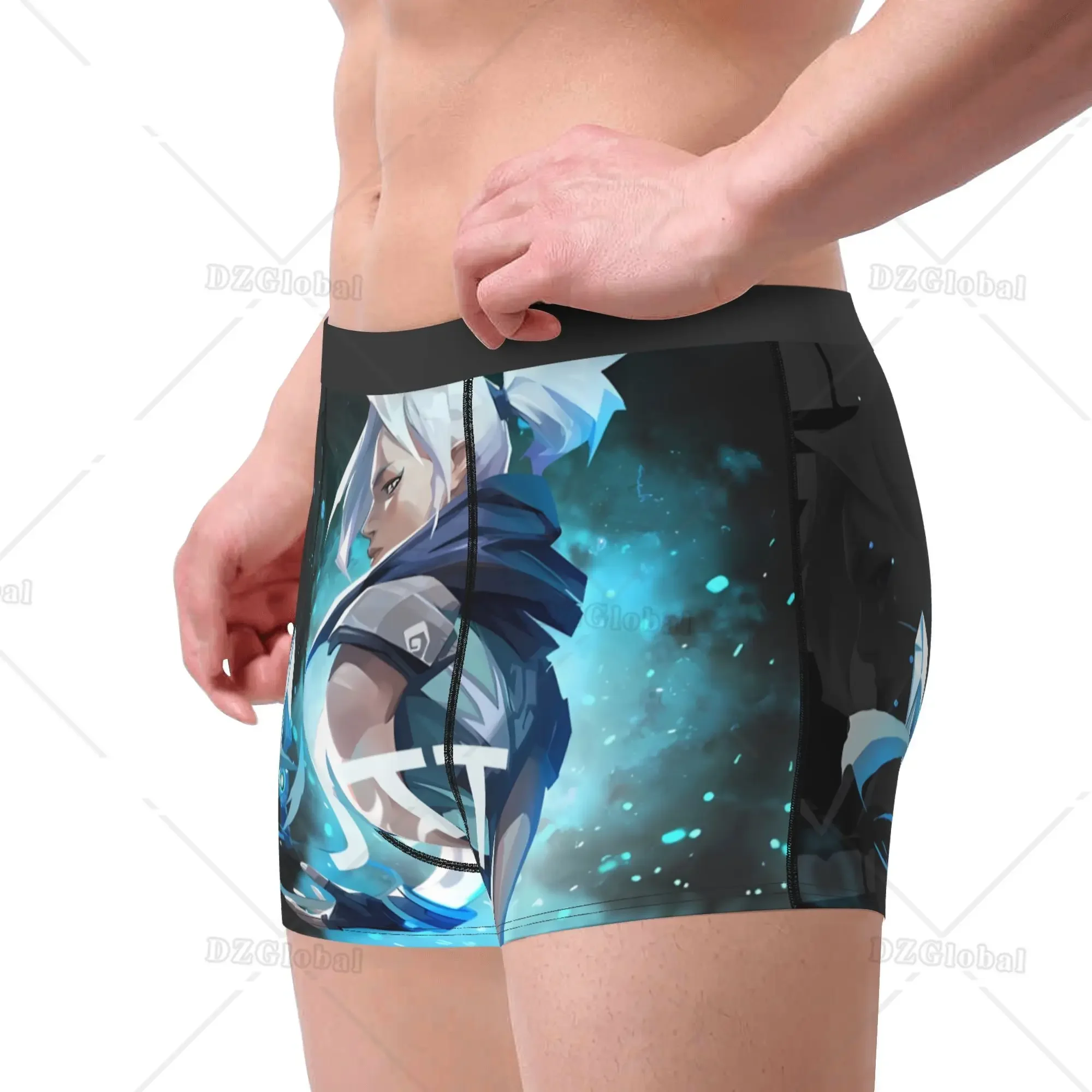 Valorant First-person Shooter Game Jett Agent Underpants Homme Panties Man Underwear Sexy Shorts Boxer Briefs