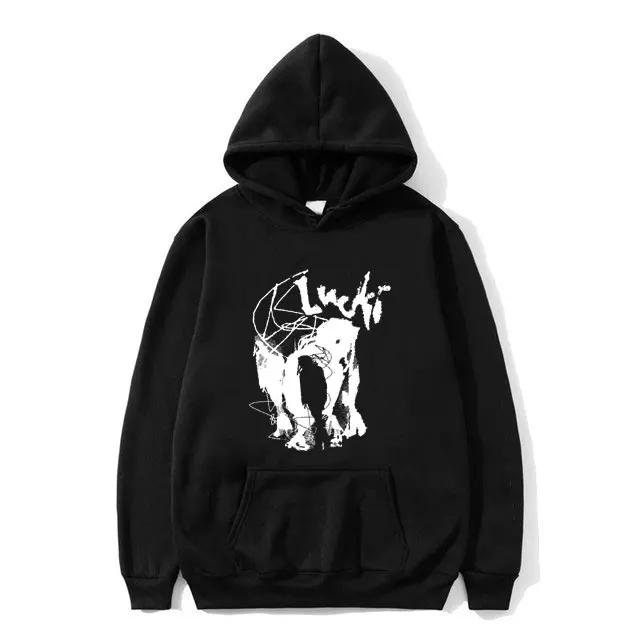 

Rapper Lucki Shadow Graphic Hoodie Men Women Fashion Oversized Hooded Tracksuit Male Hip Hop Punk Style Streetwear Sweatshirt