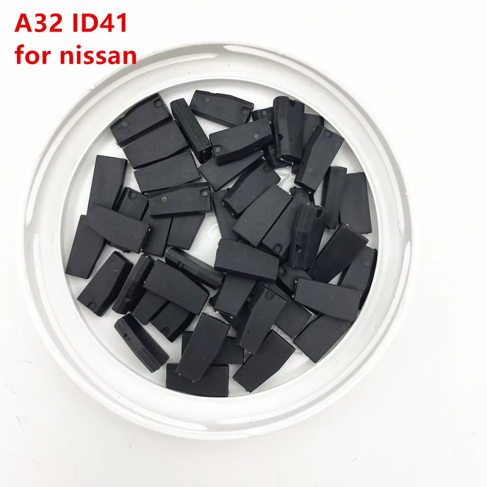 

5/10/20/50Pcs/Lot A32 ID41 Auto Transponder Carbon Chip Ceramic Car Chip Blank Key Chip For Nissan