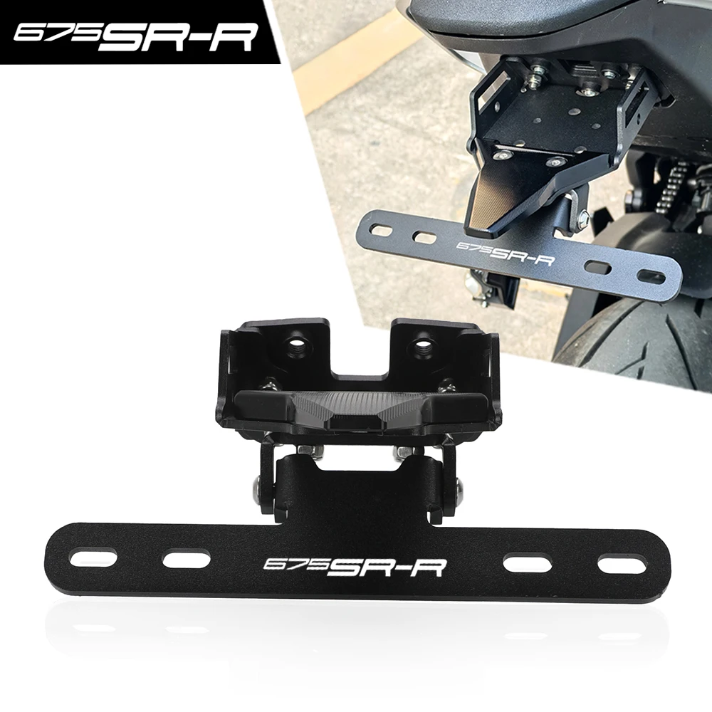 

For CFMOTO CF MOTO 675NK 675SR-R 675SS 675SRR 2024 2025 2026 Motorcycle License Plate Holder Fender Eliminator Tail Frame Plate