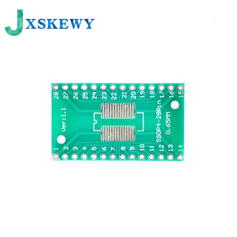 10PCS TSSOP28 SSOP28 SOP28 to DIP28 Transfer Board DIP Pin Board Pitch Adapter