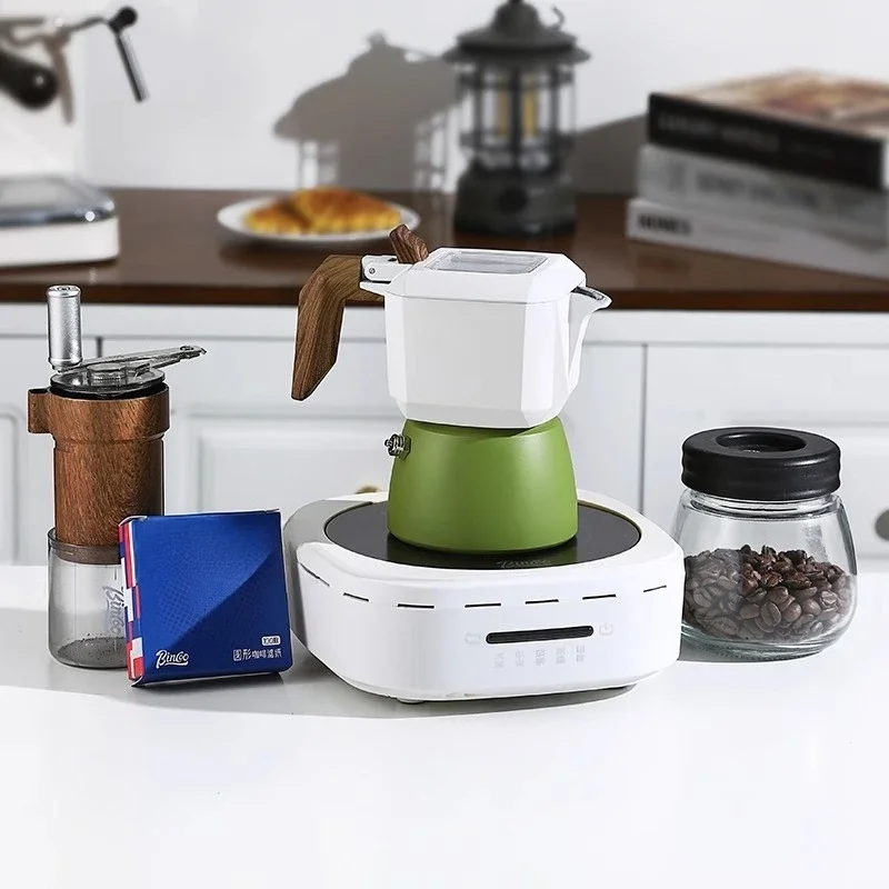 

Bird Double Valve Mocha Pot Italian Extract Espresso Coffee Pot Set Household