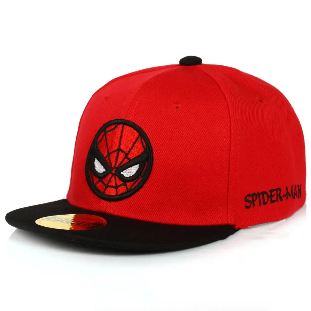 Spiderman Kids Snapback Zonnehoed voor Jongens Meisjes Hiphop Stijl Superheld Spider Verstelbare Borduren Baseball Cap Cosplay Prop