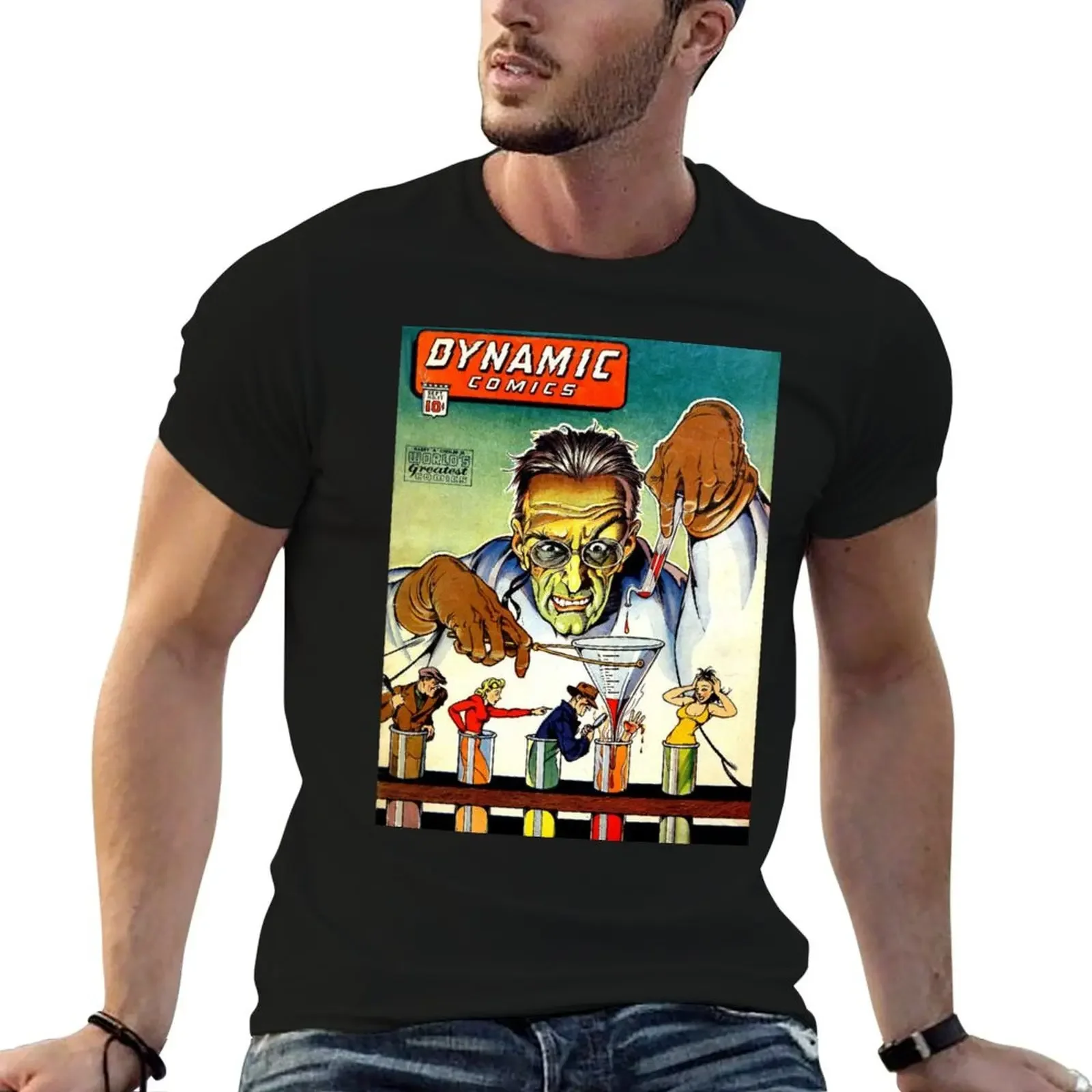 

Dynamic Comics - Retro Comics - Vintage Art T-Shirt new edition graphic t shirts boys animal print sweat shirts men