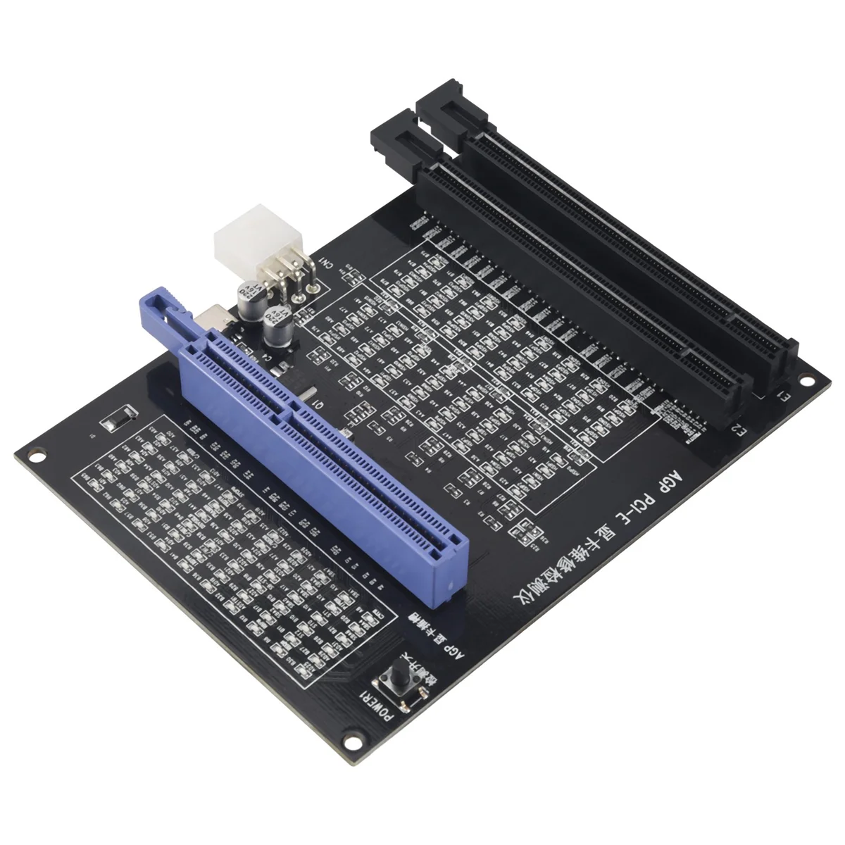 AGP PCI-E X16 Dual-Purpose SOCKET เครื่องทดสอบจอแสดงผลภาพการ์ด Checker เครื่องทดสอบกราฟิกการ์ดเครื่องมือวินิจฉัย