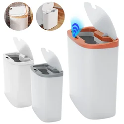 Automatic Sensor Trash Can Smart Trash Bin Garbage Bucket Waterproof Narrow Seam Wastebasket for Kitchen Toilet Bedroom