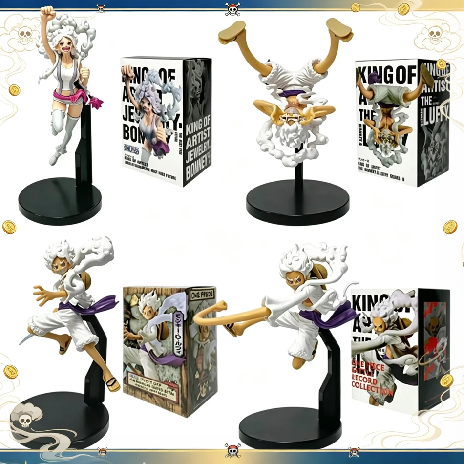 Hot 4Pcs 17-21cm Anime ONE PIECE Nika Luffy Awakening Sun God Nami Cartoon Figure PVC Model Ornaments Toy Holiday Gifts In Stock