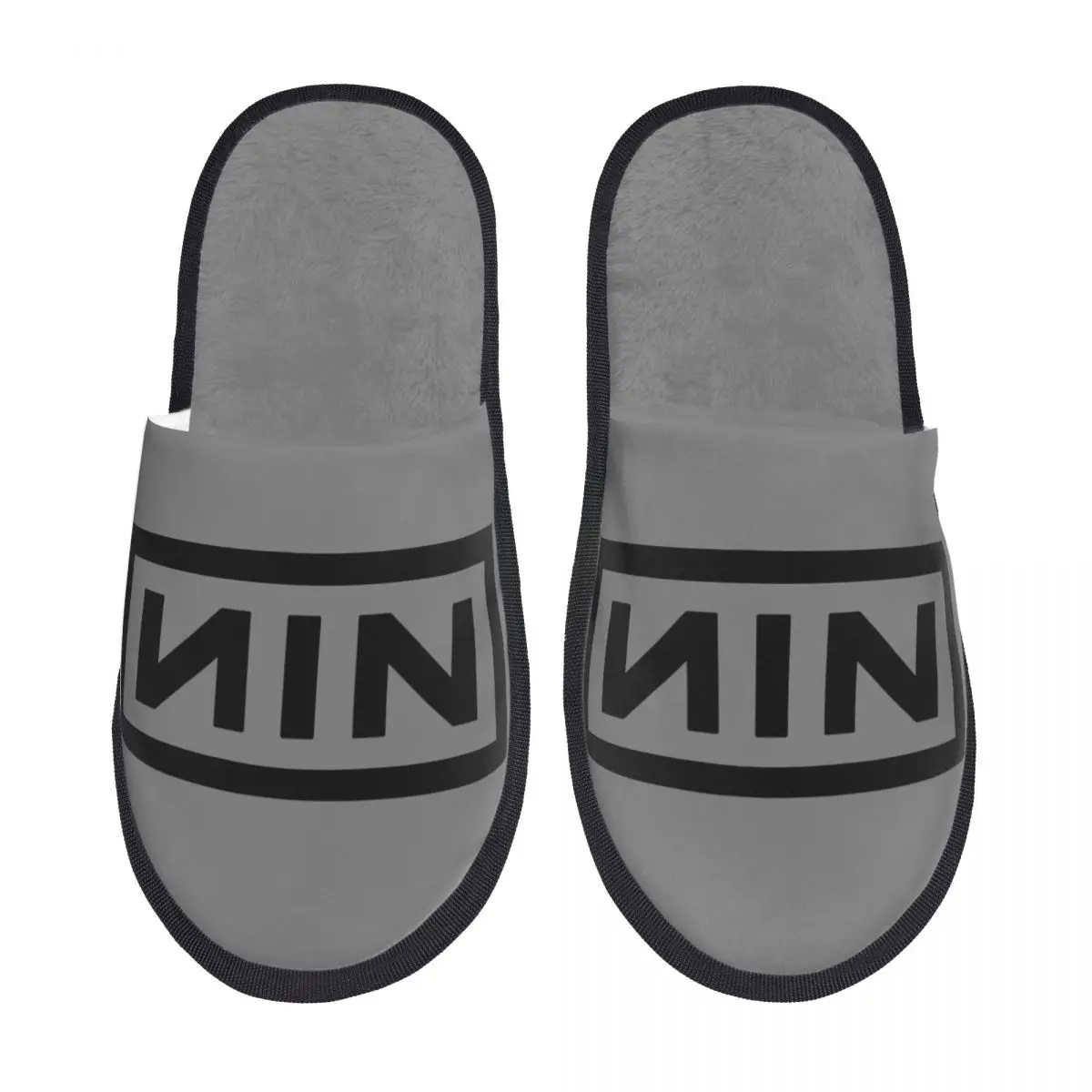 Winter Huis Katoenen Slippers Negen Inch Nagels Nin Rock Band Merchandise Huishoudelijke Bont Slippers Glijbanen Woonkamer Heavy Metal Non Glijbaan