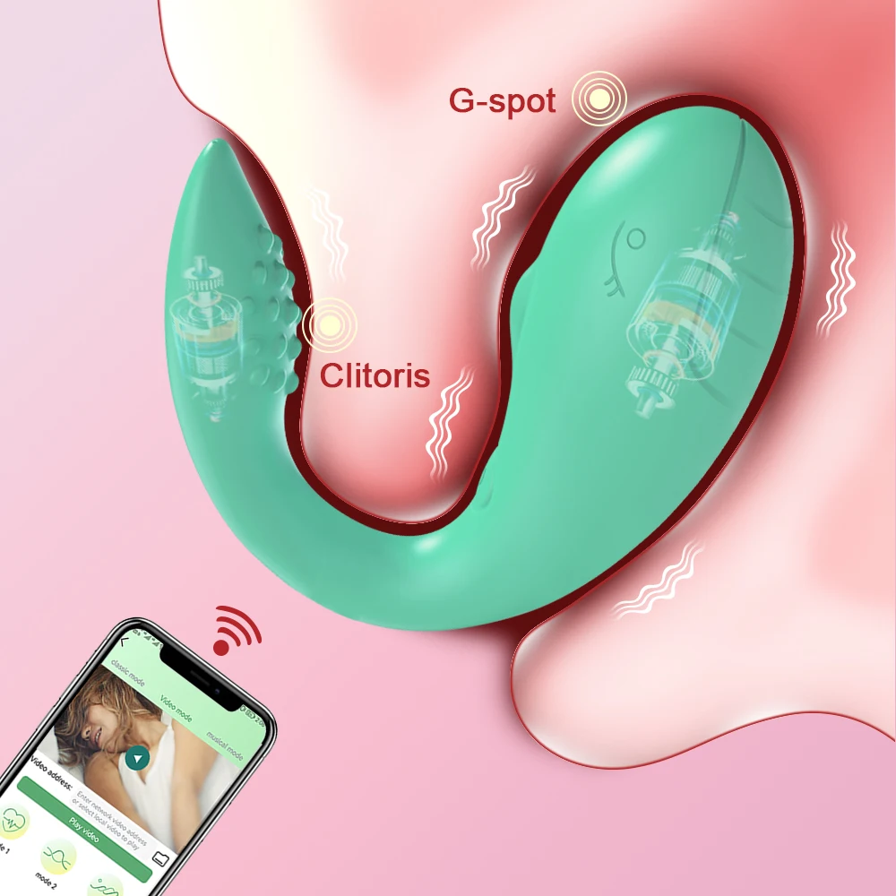 Powerful APP Bluetooth Vibrator for Women Panties with 2 Motors G Spot Dildo Massager Vibrating Love Egg Sex Toys for Adults