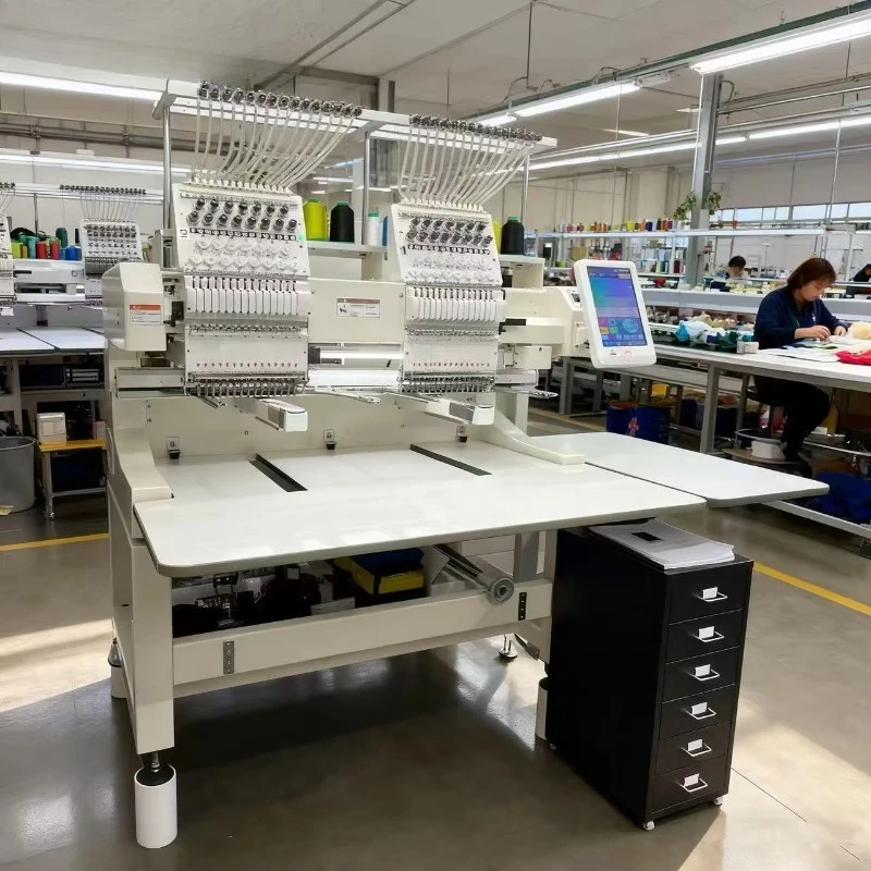 【Best-selling】China Factory 9/12/15 Needles Automatic Single Head Embroidery Machine Computerized Flat Caps Embroidery Machines