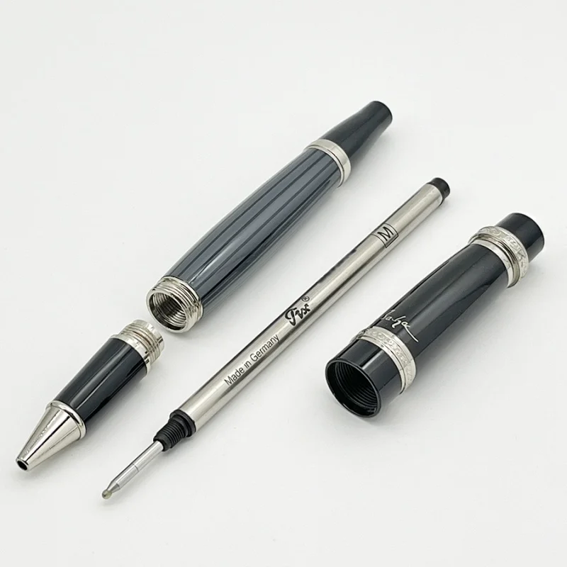 Lanlan Luxury MB Roller Ballpoint Pen Honore De Balzac Office School Stationery With Autograph On The Pen-cap