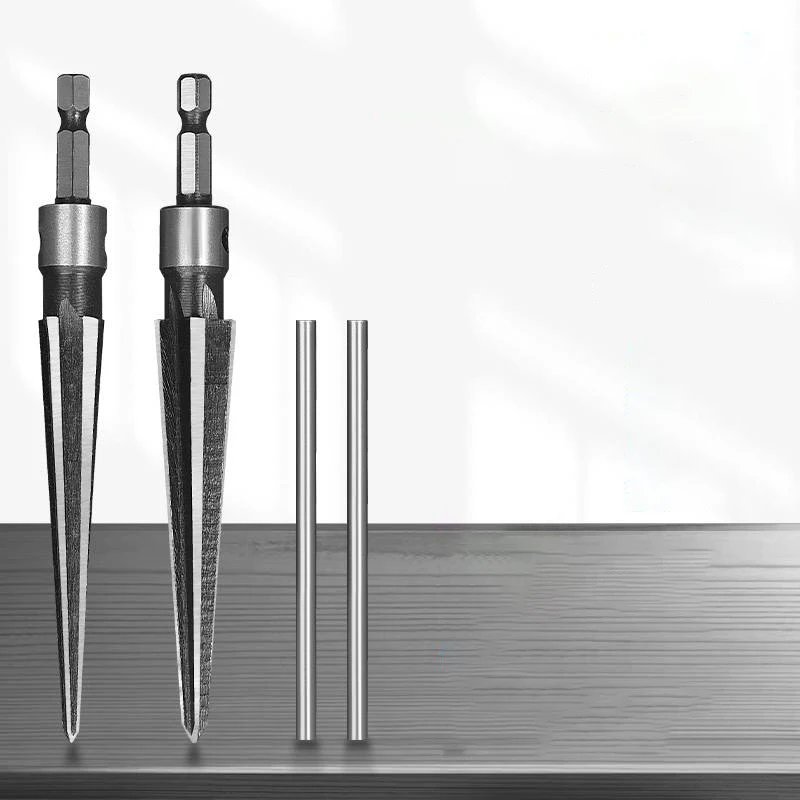 Alesatore a cono macchina per l'ingrandimento dei fori manuale lavorazione del legno perforazione smussatura artefatto punta da trapano per alesatore a spirale in metallo duro