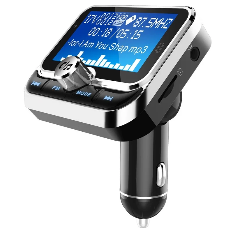 Creative Car FM Transmitter with Remote Control LCD Bluetooth MP3 Player Dual USB Car FM Zender Modulator