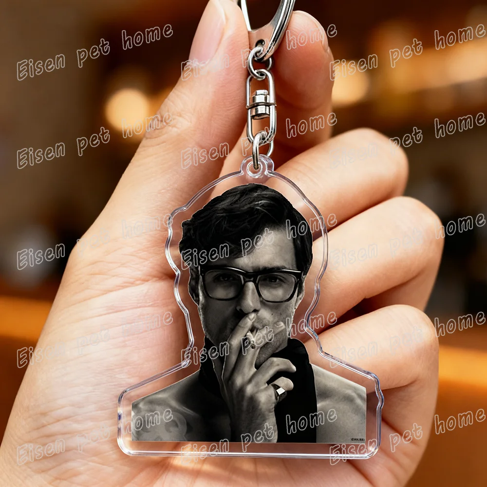 Fashion Jacob Elordi Lover Keychain for Bag Accessories Car Saltburn Lover Keyrings Key Chains Fans Freinds Gifts