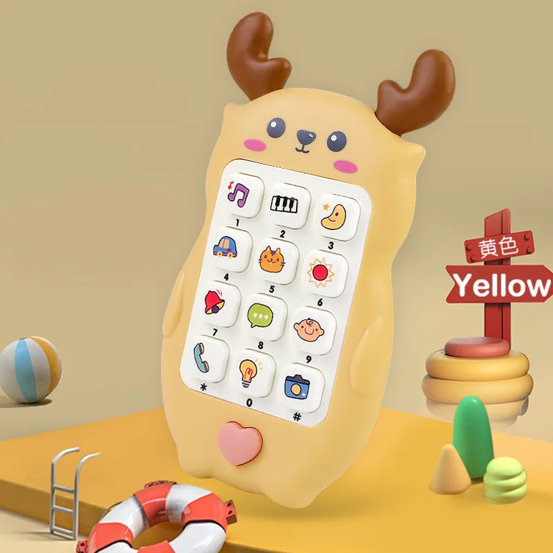 Jouet de simulation de morsure de téléphone de cerf de dessin animé pour enfants, jouet de puzzle intelligent pour bébé, éducation précoce, histoire itude