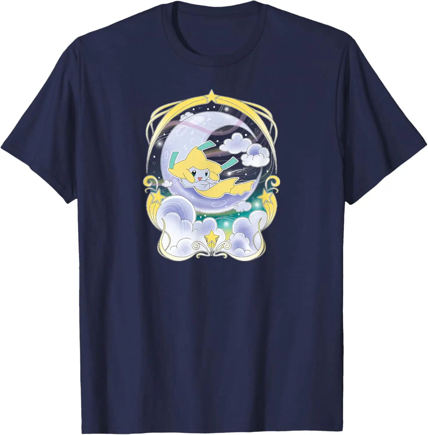 Pokémon - Jirachi Celestial Night Sky Moon Mythical Type T-Shirt S-6XL