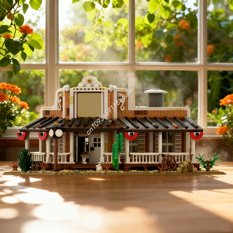 

1832pcs MOC Doctor s Office Wild West Westerned Model Building Christmas gifts blocks toys Assemble DIY Brick Kids Birthday
