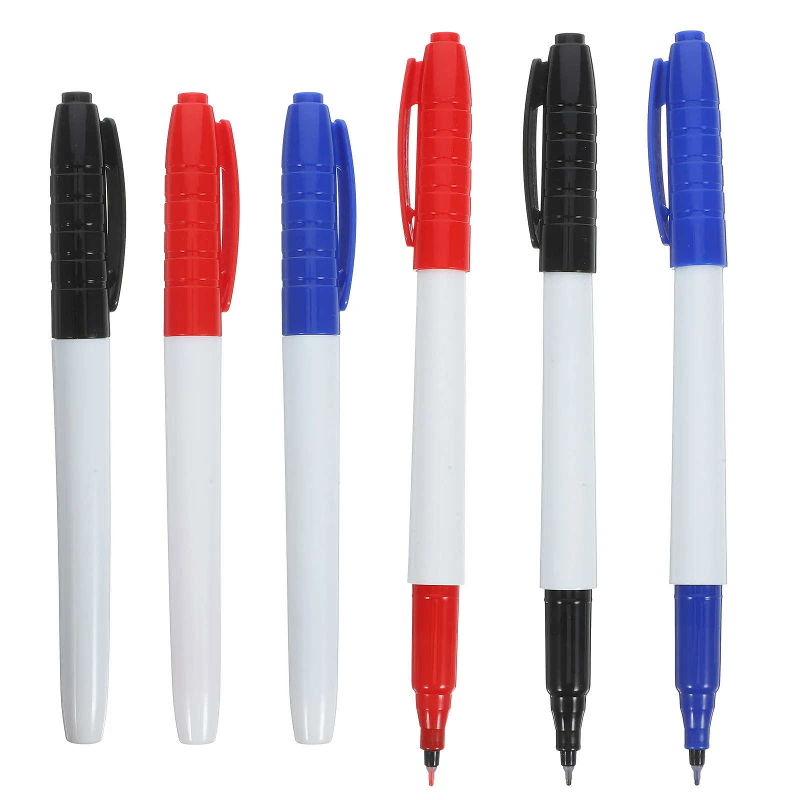 

6Pcs Whiteboard Dry Erase Markers Fine Tip Lightweight Sturdy Plastic Design for Writing Drawing Painting on Smooth Surfaces