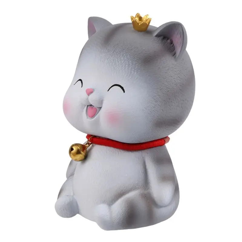 ABLG Cute Cat Decorative Saving Bank,Home Decoration Coin Bank Money Piggy Bank Help Form Right Money Habits