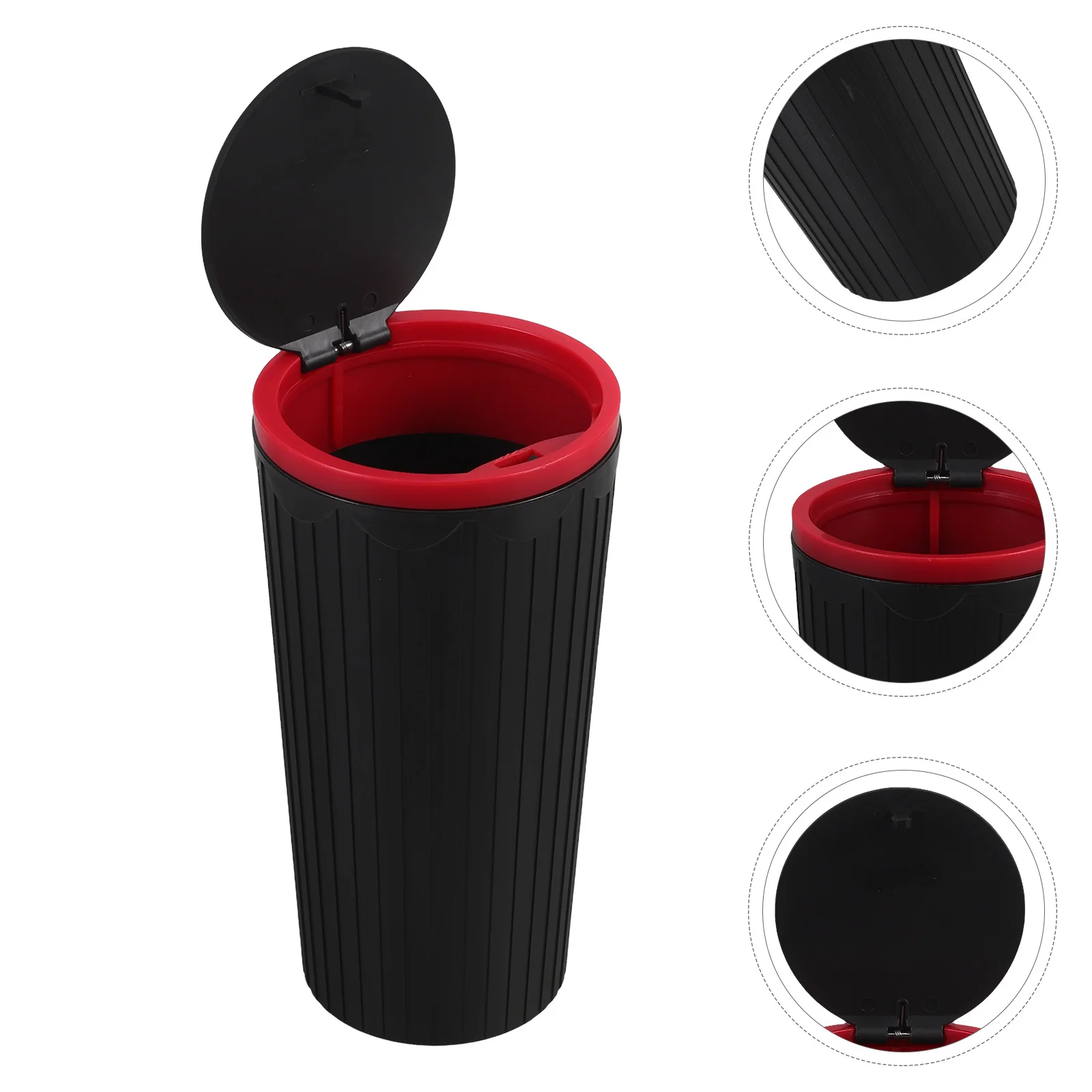 

Multifunctional Car Trash Can Small Waterproof Car Garbage Bin Cup Holder Organizer Separate Wet Dry Trash Container Portable