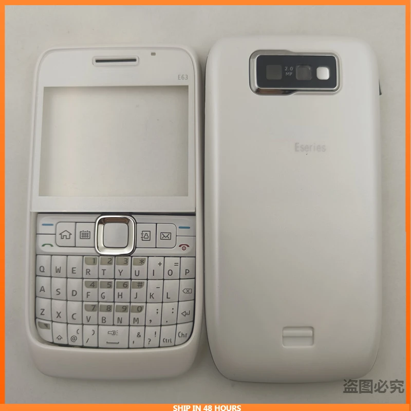 For Nokia E63 Full Complete Mobile Phone Housing Cover Case+English Keypad Repair Replace Parts