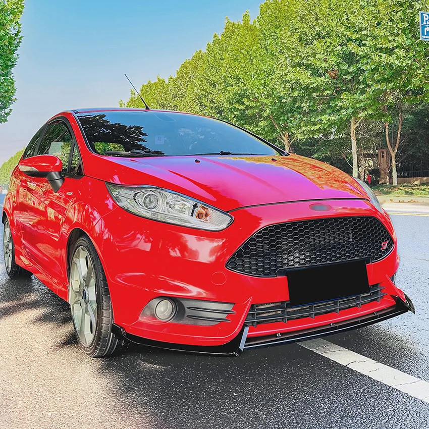 

For Ford Fiesta MK6 ST 2012--2017 Accessories Front Bumper Lip Spoiler Upgrade Kit