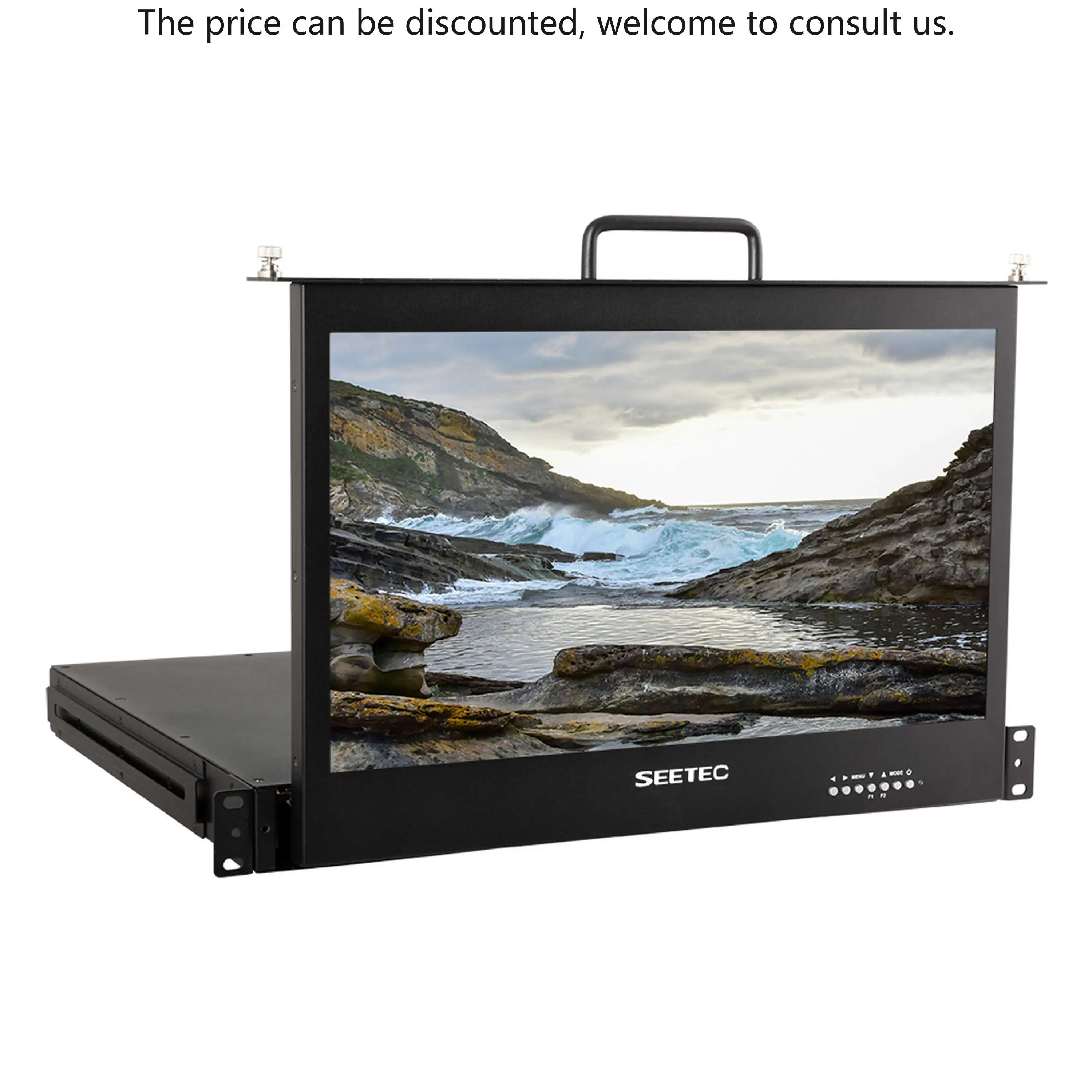 

SEETEC SC173-HSD-56 17,3-дюймовый монитор прямой трансляции 1RU Выдвижное крепление в стойку Full HD 1920x1080 Светодиодный экран Hd Монитор вещания