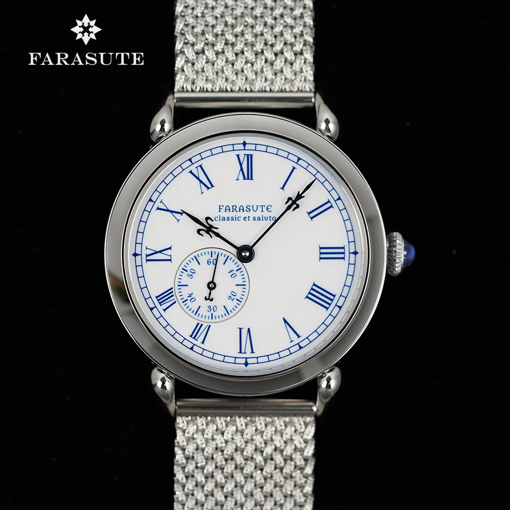 

Farasute классические сапфировые индивидуальные механические часы с автоматическим механизмом, мужские модные игольчатые фарфоровые наручные часы reloj hombre