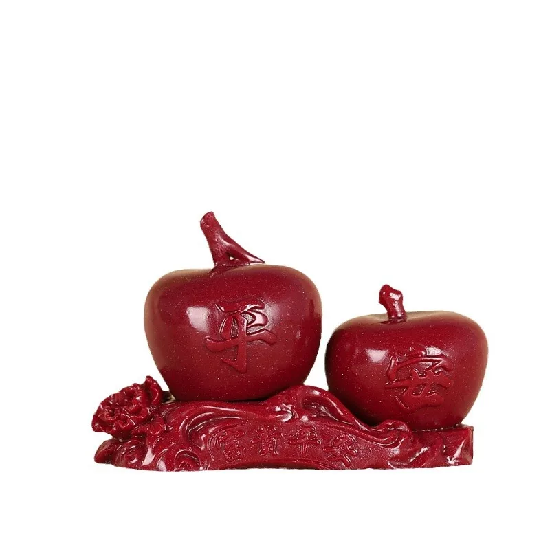 Vermilion apple ornaments Christmas Eve small gifts Halloween tabletop ornaments