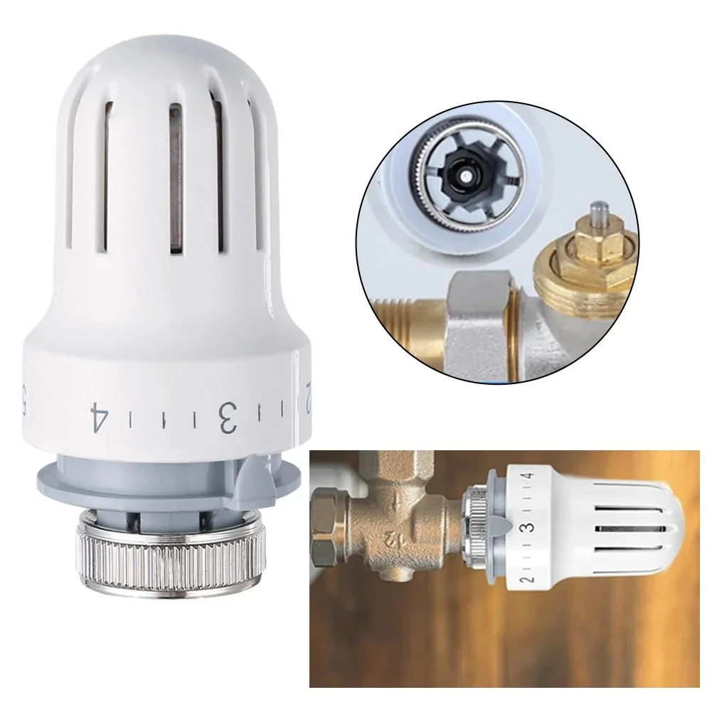 Radiator Thermostatic Head Heater Self-Adjustment 8.7x3.4cm Control Thermostat Heating-Valve M30x1.5 Threaded Connections Tools