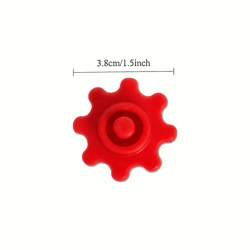 플라스틱으로 제작된 2Pcs 유연한 기어형 실리콘 실란트 캡은 접착제 경화를 방지하고 실리콘 수리에 적합합니다.