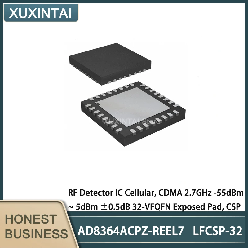 5Pcs/Lot New Original  AD8364ACPZ-REEL7 AD8364ACPZ  RF Detector IC Cellular, CDMA 2.7GHz -55dBm ~ 5dBm ±0.5dB 32-VFQFN