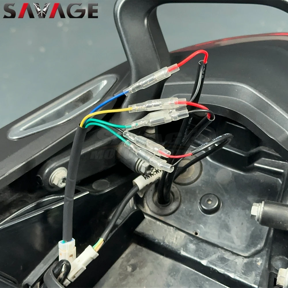For 1290 Super Adventure Duke GT/R 2024 Turn Signal Cable Adapter Plug Connector Motorcycle License Plate Lamp Connector Harness