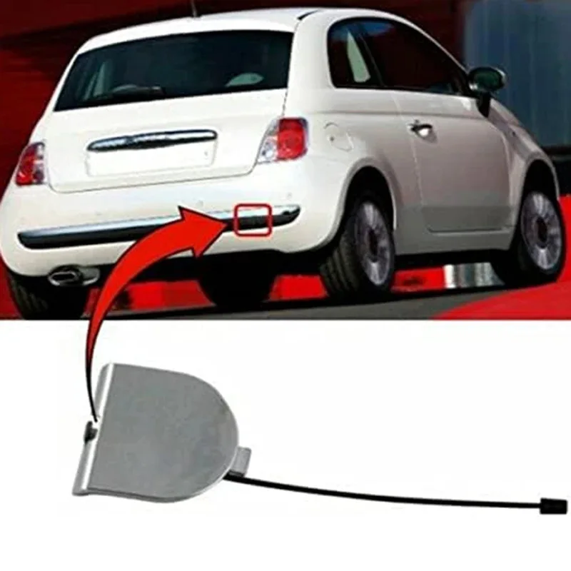 For Fiat 500 rear bumper electroplating rear trailer cover 735455393 rear bumper cover cover