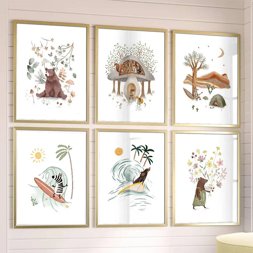 

Urchin Leisure Animal INS Poster Posters,waterproof Paper Stickers,coffee Shops,bar Living Rooms