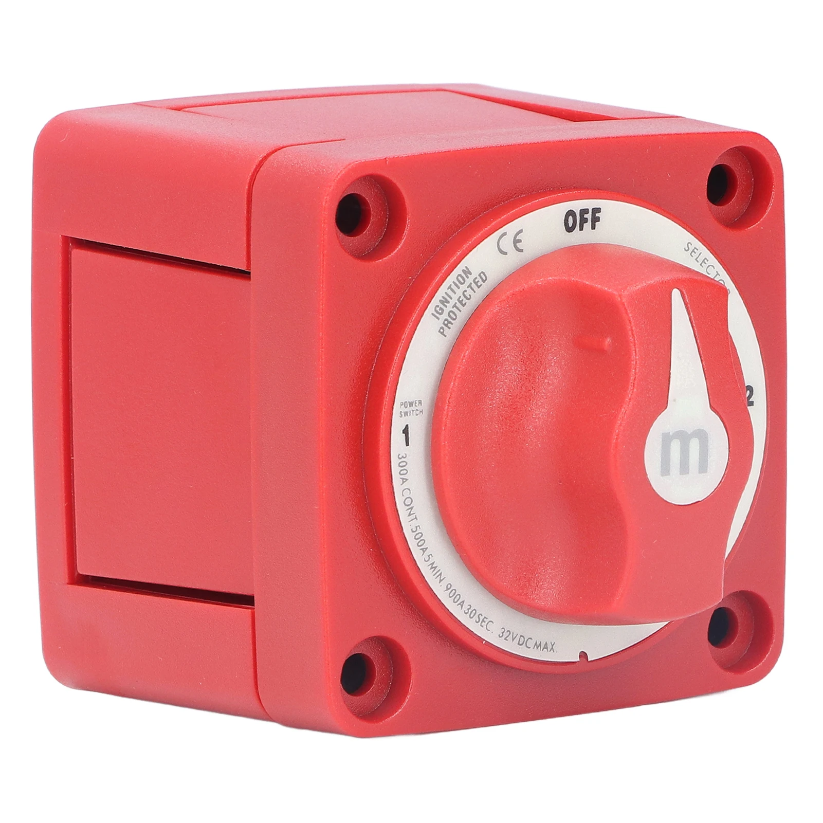 Battery Isolator Battery Disconnect Switch IP66 Waterproof  Circuit 300A 3 Studs for Car Truck Trailer RV for Marine Boat