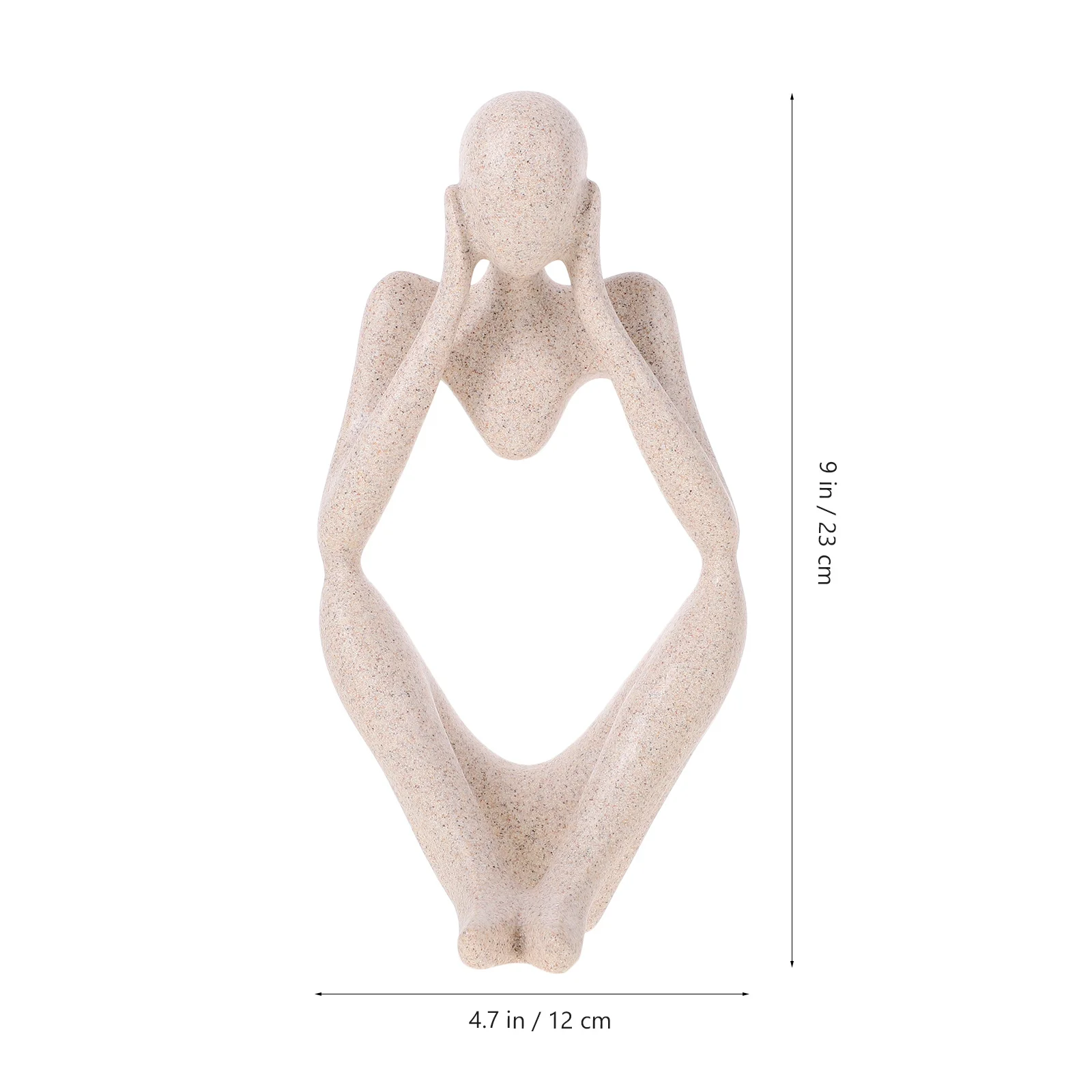 

Thinker Sculpture Resin Abstract Modern Minimalist Ornament for Office Desk Coffee Table Living Room Decor Thinker Statue