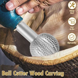 Angle Grinder Rotary File Engraving Tool Grinding Head Spherical Rotating Burr Wood Groove Engraving Polishing Tool