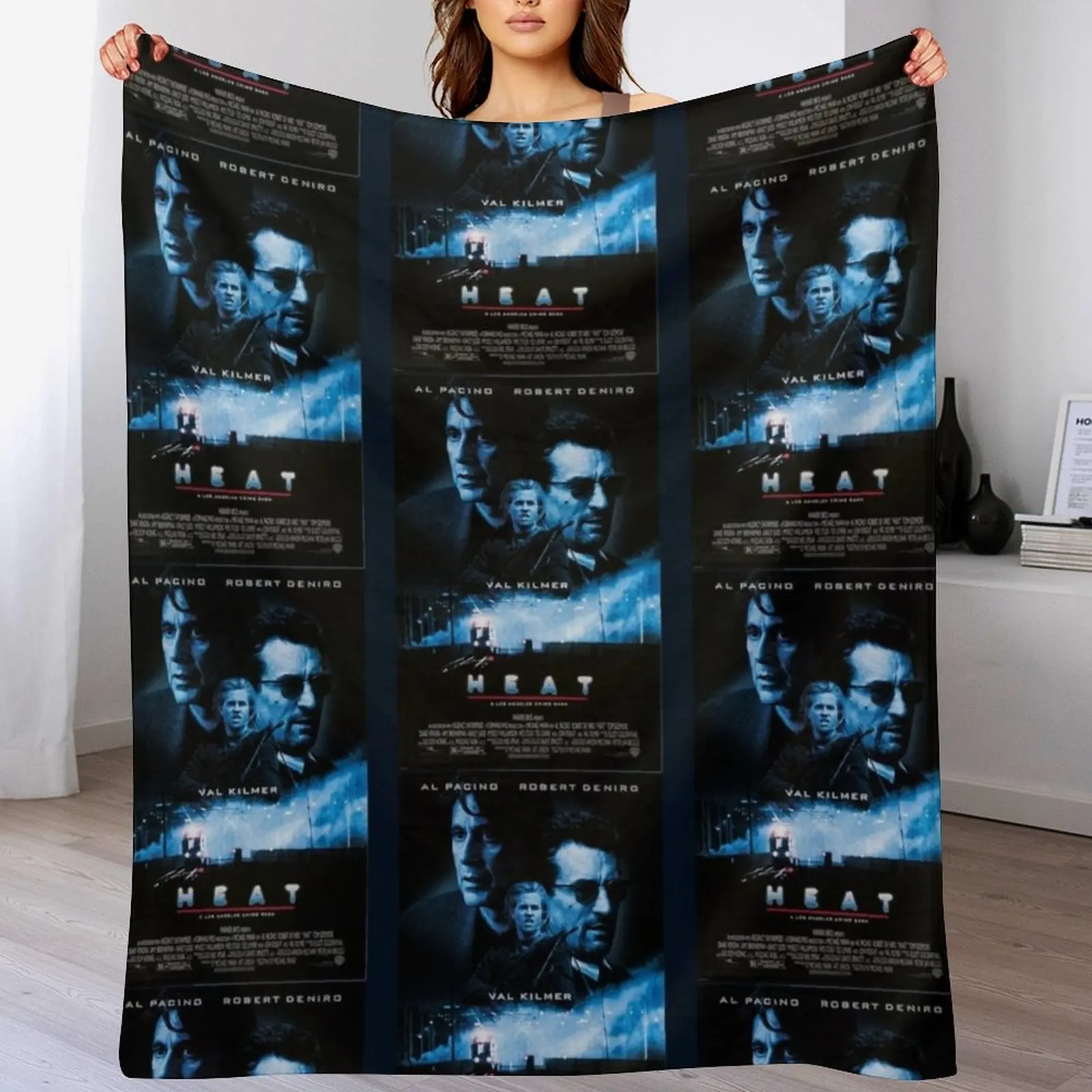 Heat (1996) Movie Throw Blanket Cozy Warm Blanket for Bed Room Decor