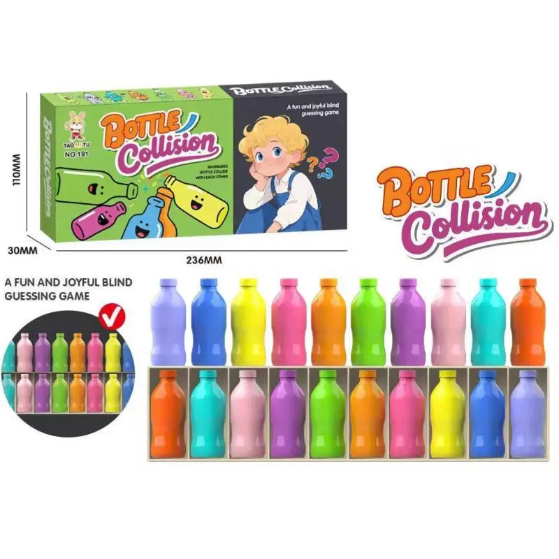 1Set Guess The Bottle Game Puzzle Colorful Classification Toy For Kids Memory Training Game Parent Child Interaction Board Game