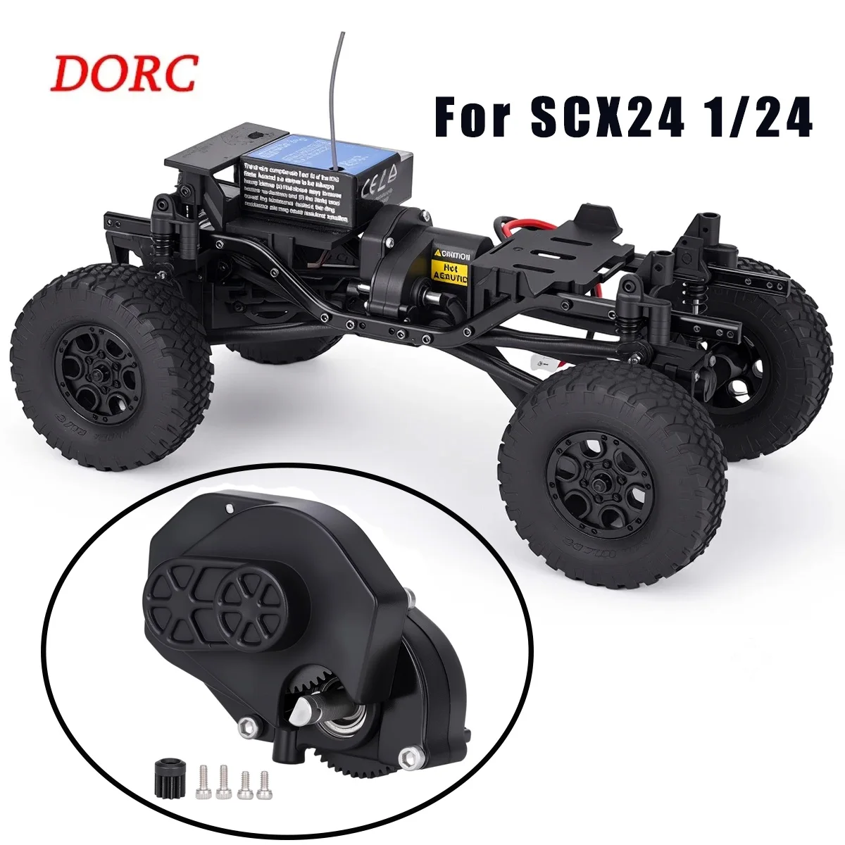 Plastic Gearbox Transmission 1PC for SCX24 1/24 – Fits Axial Deadbolt Bronco Gladiator Wrangler C10 Parts