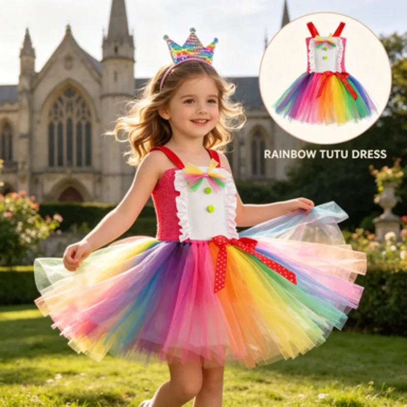 

Candy-colored Dresses for Toddler Girls,Sweet Outfits for Birthday Parties,Princess Gowns for Halloween and Festive Celebrations