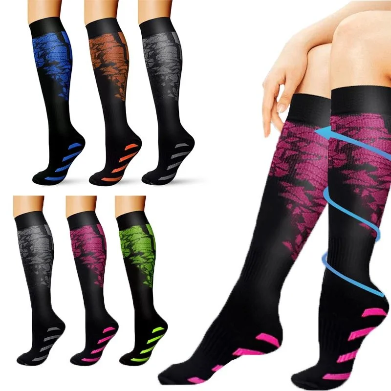 

3 Pairs Compression Socks For Men And Women 20-30 MmHg Compression Stockings Circulation For Cycling Running Supp