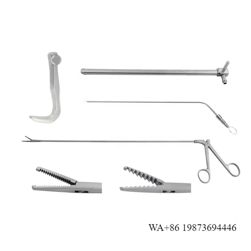 Wmwmnu for ENT Esophagoscope Tube With Fiber esophagoscopy Set esophageal Forceps