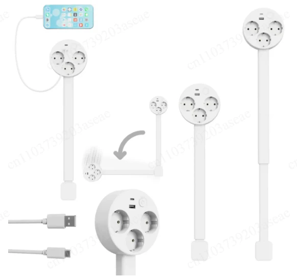 Wall outlet for sofa back bedside table desk European Union electrical outlet expander plug wall outlet expander expandable