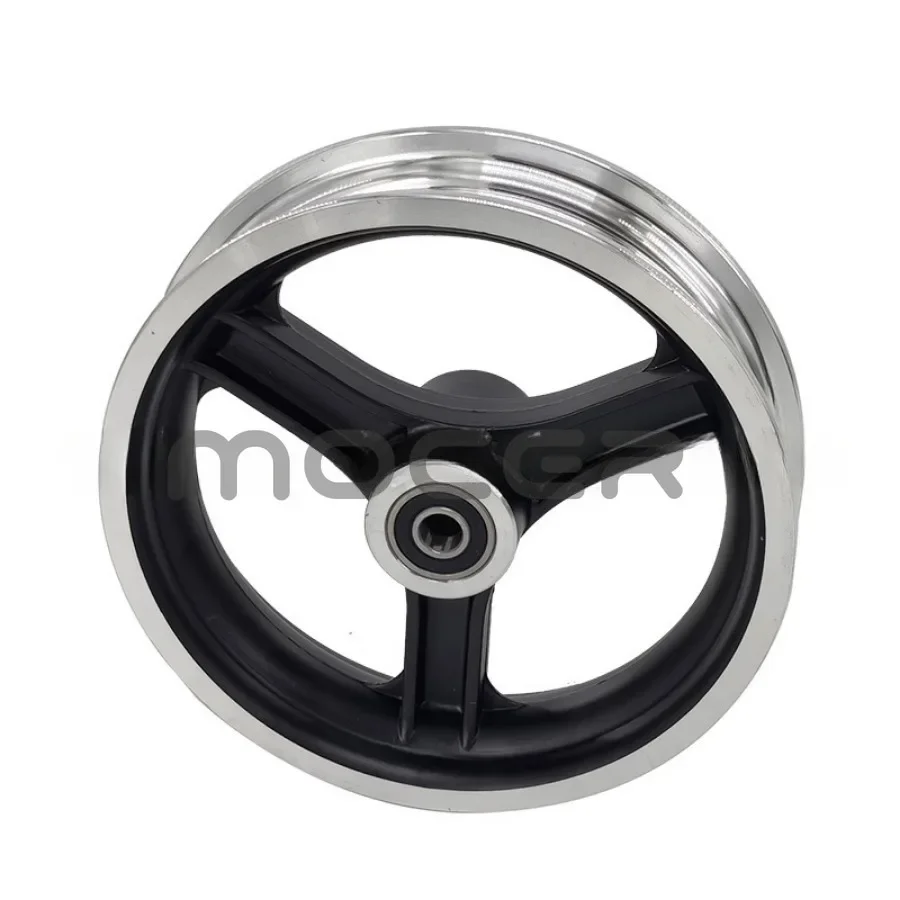 10 بوصة سكوتر كهربائي محور عجلات أمامي 10*2.5 حافة عجلة Kuguo M4 Xiluopu 2.125 مكبح قرصي حلقة فولاذية