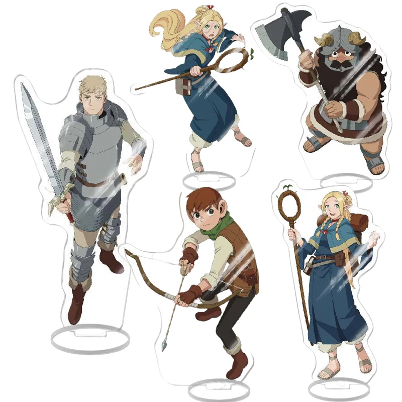 Anime Delicious in Dungeon Marcille Laios Senshi Chilchuck Falin Acrylic Stand Ornament Adornment Collection Souvenir Gifts