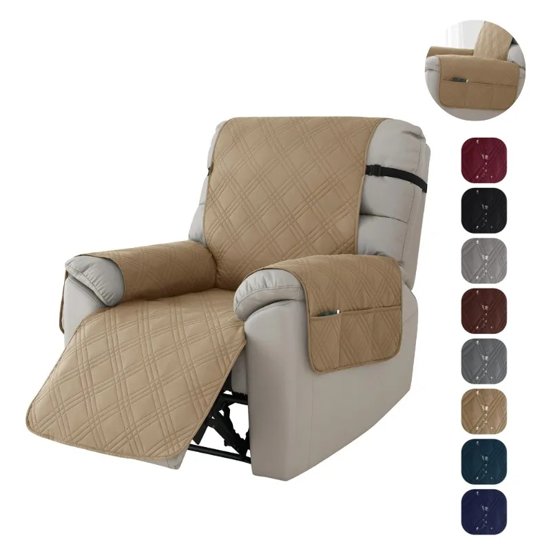 Klassischer Sesselbezug, verschleißfest, für Sessel, Sofas, Couches, mit elastischem Riemen, Möbelschutz für das Wohnzimmer