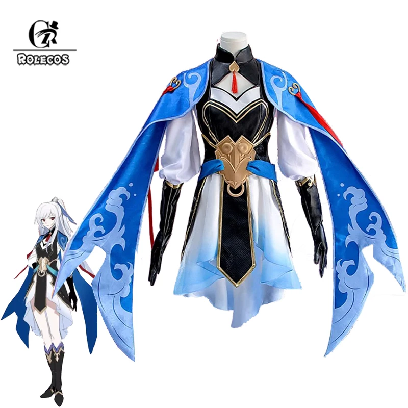 ROLECOS Game Honkai Star Rail Juvenile Jingliu Cosplay Costume Jingliu Adult Men Halloween Carnival Party Suit